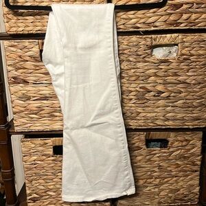 Hollister white high waisted bell bottom jeans